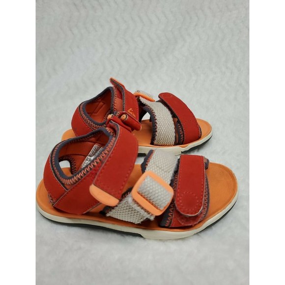 Plae Wes Voltage Red Open Toe Adjustable Sport Sandals Toddler size 9 - Picture 2 of 6